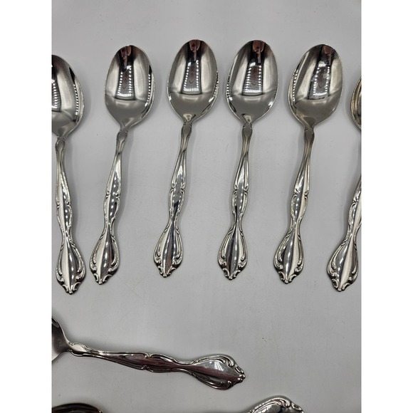 Oneida Silver Cantata Tablespoons Set of 12 Stainless - Picture 4 of 9